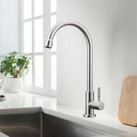 Wasserhahn Kaltwasser, Wasserhahn Küche mit Einhebelmische, 360°Drehung Einhand Hochdruck Armatur Küche, Edelstahl Wassersäulenmodus Wasserhahn Kaltwasser, Wasserhahn Küche mit Einhebelmische, 360°Drehung Einhand Hochdruck Armatur Küche, Edelstahl Wassersäulenmodus von ORAYMIN