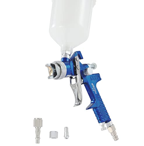 ORAZIO HVLP Mini Lackierpistole Spritzpistole 500ml 1,4mm Kupferdüse Aluminium Spraypistole Farbpistole Luftkompressor Werkzeug für Auto-Autodetail-Lackierung Bietet Punktreparatur von ORAZIO