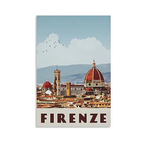 Firenze Italien, Vintage-Reiseposter, 20 x 30 cm, Leinwanddruck für Wohnzimmer, Schlafzimmer, Wohnheim, Zuhause, Büro, Wanddekoration Firenze Italien, Vintage-Reiseposter, 20 x 30 cm, Leinwanddruck für Wohnzimmer, Schlafzimmer, Wohnheim, Zuhause, Büro, Wanddekoration von ORBANA