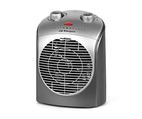 Orbeg ozo FH 5021 Heizgerät, einstellbarer Thermostat, 2 Leistungsstufen, Lüfterfunktion, Überhitzungsschutz, 2200 W von Orbegozo