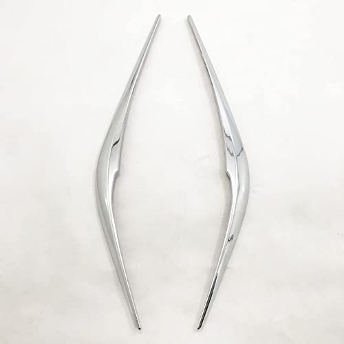 ORBHES Autoscheinwerfer Augenbrauen,Für Mazda CX-5 CX5 2017-2020,Scheinwerfer Lampe Aufkleber Augenlider Trim Cover,A-Silver von ORBHES