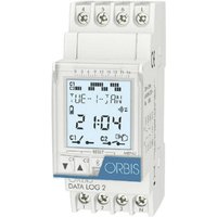 Orbis - Zeitschalttechnik data log 2 230 v Hutschienen-Zeitschaltuhr digital 250 v/ac von ORBIS