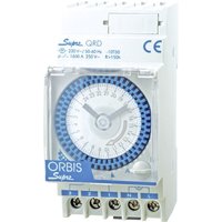 Orbis Zeitschalttechnik - supra qrs 230V Hutschienen-Zeitschaltuhr analog 230 v/ac von ORBIS ZEITSCHALTTECHNIK