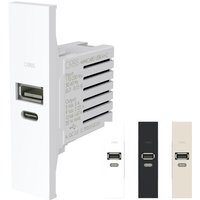 Orbis - Usb-buchsen minicarg 1 modul usb-a + usb-c mit 3 frontplatten - ob140623 Orbis - Usb-buchsen minicarg 1 modul usb-a + usb-c mit 3 frontplatten - ob140623 von ORBIS