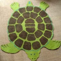 Felted Turtle Rug von ORCHARDOBJECTS