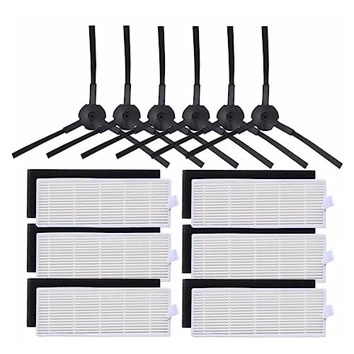 ORCOW Roboter-Seitenbürste, Hepa-Filter, Mopptücher, Lappen, kompatibel mit ZACO A6 A8s Ilife A6 A8 Staubsauger, Ersatzteile, Bürsten, Reinigungsmopptuch (Color : As This Picture show-01) von ORCOW