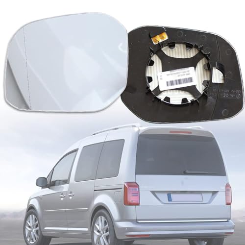 ORCOW Spiegelglas für Caddy 2004-2022 SeitentüR AußEnspiegel Links Rechts Beheizt mit TräGerplatte,right-1pc-2015-2019 von ORCOW