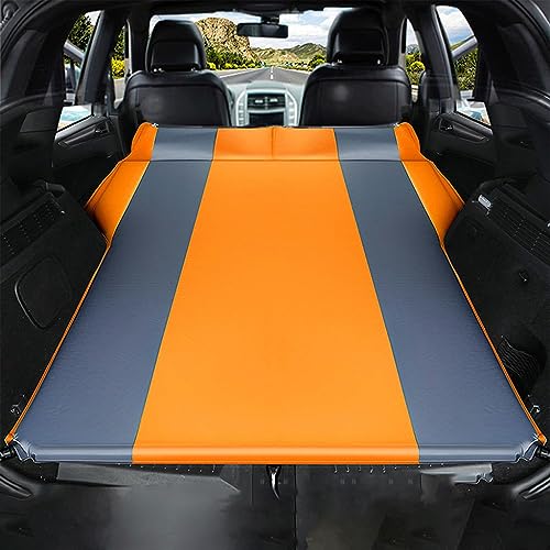 ORDALI Auto Luftmatratze Matratze für Volvo XC40 XC60 XC90 SUV,Aufblasbare Bettauflagen Rücksitz Air Bett Kofferraum Luftbett Reisen Luftcouch Tragbare Isomatte,F-Orange von ORDALI