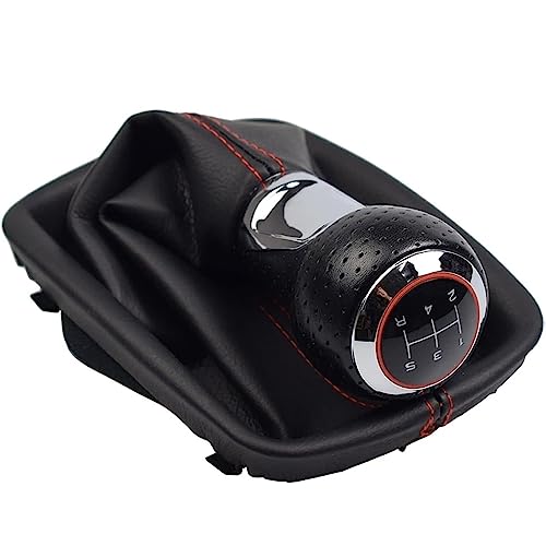 ORDALI Auto Schaltknauf für Audi A6 C5 4B 1997 1998 1999-2005,Schalthebel Schaltknöpfe Handball Griff Knauf Schaltsack Schaltknüppel Gang Getriebe Hebelkopf Ersatzteil,5-r Speed von ORDALI