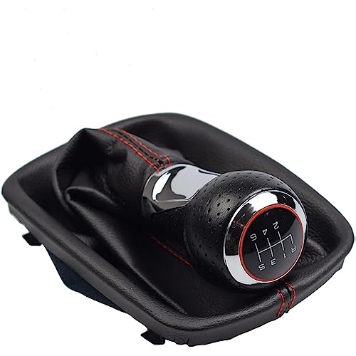 ORDALI Auto Schaltknauf für Audi A6 C5 4B 1997 1998 1999-2005,Schalthebel Schaltknöpfe Handball Griff Knauf Schaltsack Schaltknüppel Gang Getriebe Hebelkopf Ersatzteil,R-6 Speed von ORDALI