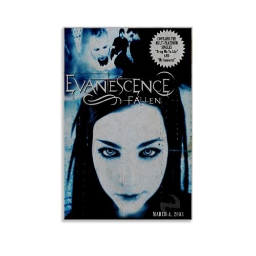 OREAUORN Evanescence Fallen Poster, Wandkunst, Leinwandbezug, ästhetisches Vintage-Poster, dekoratives Gemälde für Wohnzimmer, Schlafzimmer, 30 x 45 cm, ungerahmter Stil OREAUORN Evanescence Fallen Poster, Wandkunst, Leinwandbezug, ästhetisches Vintage-Poster, dekoratives Gemälde für Wohnzimmer, Schlafzimmer, 30 x 45 cm, ungerahmter Stil von OREAUORN