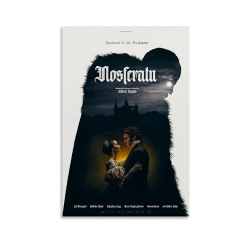 OREAUORN Nosferatu Poster, Wandkunst, Leinwandbezug, ästhetisches Vintage-Poster, dekoratives Gemälde für Wohnzimmer, Schlafzimmer, 30 x 45 cm, ungerahmt, 2024 (4) von OREAUORN