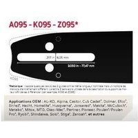 Kettenführung für Kettensägen 150MLBK095 Führung: 38 cm Teilung: .325' Stärke: 1,3 Glieder: 64 AdvanceCut von OREGON