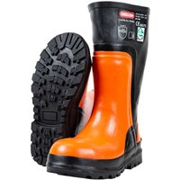 Schnittschutz Gummistiefel Yukon orange/schwarz Gr. 41 - Orange/Schwarz - Oregon von OREGON