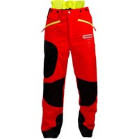 Oregon - Schnittschutzhose Waipoua Rot/Schwarz/Gelb Größe 3XL von OREGON
