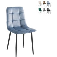 Wohnzimmer- Küchenstühle 4er Set gesteppt Samt Corfù - Hellblau Wohnzimmer- Küchenstühle 4er Set gesteppt Samt Corfù - Hellblau von ORESTELUCHETTA