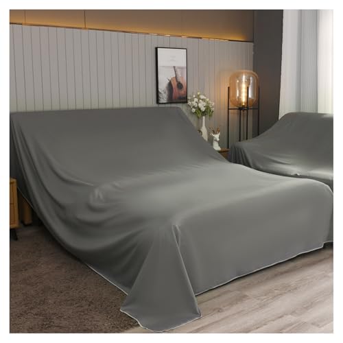 OREZAUQS Staubschutzfolien für Möbel, große Staubschutzfolien, Staubschutz für Möbel, helles Staubschutzblatt für Möbel (dunkelgrau, 2,4 x 3,5 m) von OREZAUQS