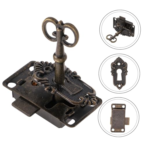 ORFOFE 1 Satz Antikes Schubladenschloss Set Teiliges Möbel Schloss für Türen und Schubladen mit Schlüssel Vintage Design für Schränke und Schmuckkästen Einfache DIY Installation ORFOFE 1 Satz Antikes Schubladenschloss Set Teiliges Möbel Schloss für Türen und Schubladen mit Schlüssel Vintage Design für Schränke und Schmuckkästen Einfache DIY Installation von ORFOFE