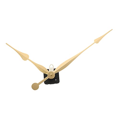 ORFOFE Uhrzeigerzubehör 1 Satz Quarzuhrwerkmechanismus 30 cm Metallzeiger Goldfarbe von ORFOFE