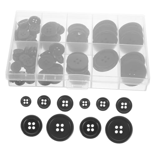 ORFOFE 1 Schachtel Runde Schwarze Harzknöpfe Anzugknöpfe zum Nähen und Ersetzen für Herrenblazer Langlebig Vielseitig für Kleidung DIY Bastelprojekte und Scrapbooking ORFOFE 1 Schachtel Runde Schwarze Harzknöpfe Anzugknöpfe zum Nähen und Ersetzen für Herrenblazer Langlebig Vielseitig für Kleidung DIY Bastelprojekte und Scrapbooking von ORFOFE