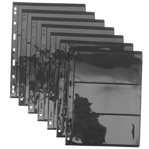 ORFOFE 10 Blatt Teiliges Transparentes PVC freies Einsteckalbum für Briefmarkensammler Beidseitig Verwendbare Sammelseiten Wiederverwendbares Stempelschutz Geeignet für Kleine Ordner von ORFOFE