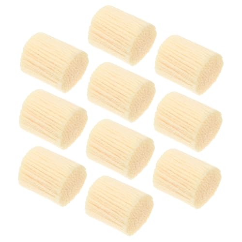 ORFOFE 10 Rollen Knüpfwolle Teppichgarn Beige Acryl Latch Hook Garn DIY Handarbeitsgarn Flauschig Weich für Teppiche Kissen Decken Basteln Anfänger Erwachsene von ORFOFE