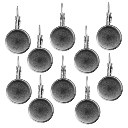 ORFOFE 10 Stück Edelstahl Ohrhaken mit Gemstone Basis DIY Ohrhaken Tray für Schmuckherstellung Kompatibel mit Cabochons zum Selbermachen von Ohrringen für Frauen und Mädchen ORFOFE 10 Stück Edelstahl Ohrhaken mit Gemstone Basis DIY Ohrhaken Tray für Schmuckherstellung Kompatibel mit Cabochons zum Selbermachen von Ohrringen für Frauen und Mädchen von ORFOFE
