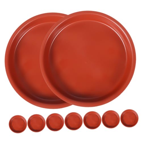 ORFOFE 10 Stück Runde Pflanztopf Untersetzer aus Robustem Kunststoff und Stabil als Pflanzgefäß Untersetzer für Garten und Innenbereich Schützt vor Wasser Erdverschmutzung ORFOFE 10 Stück Runde Pflanztopf Untersetzer aus Robustem Kunststoff und Stabil als Pflanzgefäß Untersetzer für Garten und Innenbereich Schützt vor Wasser Erdverschmutzung von ORFOFE