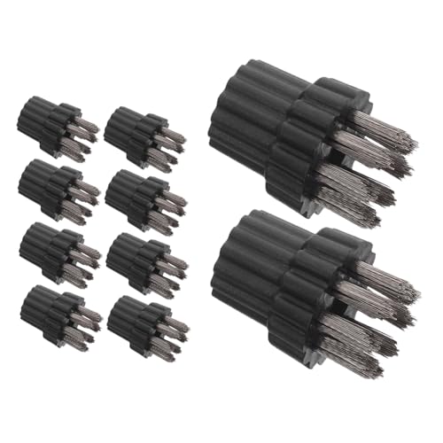 ORFOFE 10 Stück Teiliges Dampfreiniger Bürstenkopf Stabile Stahl-drahtborsten Ersatzbürsten für Haushalts-dampfbesen Robustes Reinigungszubehör für Gründliche Bodenreinigung Einfache von ORFOFE