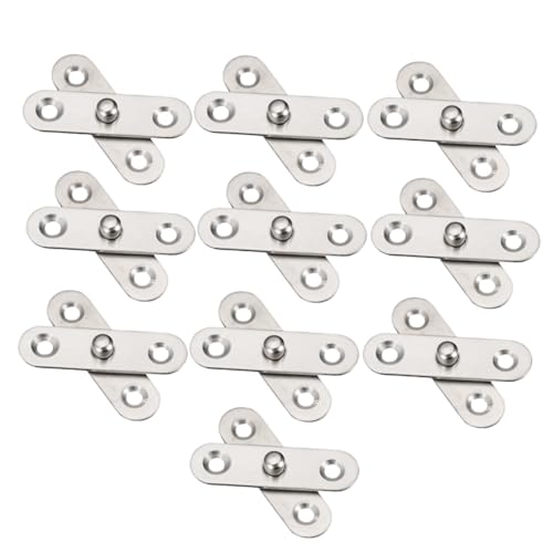 ORFOFE 10 Stück Teiliges Edelstahl Drehbare Versteckte Türscharniere mit Verstellbarem und Ab Schraubmechanismus Rostfrei Geräuscharm Geeignet für Holz und Aluminiumschranktüren ORFOFE 10 Stück Teiliges Edelstahl Drehbare Versteckte Türscharniere mit Verstellbarem und Ab Schraubmechanismus Rostfrei Geräuscharm Geeignet für Holz und Aluminiumschranktüren von ORFOFE