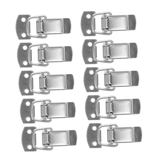 ORFOFE 10 Stück Teiliges Edelstahl Schiebeschloss mit Federbelastetem Mechanismus Sicherer Verschluss für Werkzeugkästen Kisten Installieren Langlebig und Zuverlässig ORFOFE 10 Stück Teiliges Edelstahl Schiebeschloss mit Federbelastetem Mechanismus Sicherer Verschluss für Werkzeugkästen Kisten Installieren Langlebig und Zuverlässig von ORFOFE