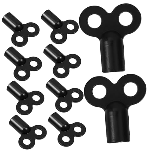 ORFOFE 10 Stück Teiliges Heizkörper entlüftungsschlüssel Langlebiger Zinklegierung Kompatibel mit Verschiedenen Heizkörperventilen Verbessert Heizleistung durch Effiziente Luftablassung von ORFOFE