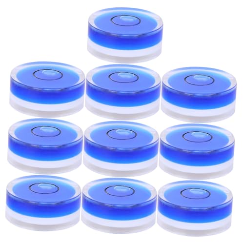 ORFOFE 10 Stück Teiliges Kunststoff Wasserwaage Runde Blase Kalibrierung Hochpräzise Horizontale Libelle für Bilderrahmen und Wanddekorationen ORFOFE 10 Stück Teiliges Kunststoff Wasserwaage Runde Blase Kalibrierung Hochpräzise Horizontale Libelle für Bilderrahmen und Wanddekorationen von ORFOFE