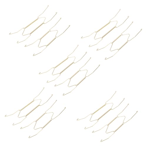 ORFOFE 10 Stück Teiliges Metall Federtellerhalter Unsichtbar Robuster Wandplattenaufhänger zum Sicheren Halten und Dekorativen Präsentieren von Teller und Kunstwerken ORFOFE 10 Stück Teiliges Metall Federtellerhalter Unsichtbar Robuster Wandplattenaufhänger zum Sicheren Halten und Dekorativen Präsentieren von Teller und Kunstwerken von ORFOFE