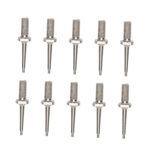 ORFOFE 10 Stück Teiliges Ohrmarkennadeln aus Edelstahl Multifunktional für Vieh Schafe und Ziegen Leichtes Design Einfach zu Bedienen und Tierfreundlich Geeignet für Landwirtschaftliche von ORFOFE