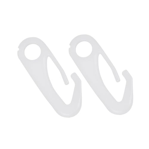 ORFOFE 10 Stück Teiliges Outdoor Fahnenmast Haken aus Weißem PP Kunststoff UV Beständig Kompatibel mit Standardösen und Halyards bis Vielseitig für Garten und Fahnenstange Geeignet von ORFOFE