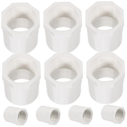 ORFOFE 10 Stück Teiliges PVC Rohrverbinder Innengewinde Wasseranschluss Adapter Langlebig Leichtgewichtig für Garten Bewässerung Pool Sprinkler Ersatzteile ORFOFE 10 Stück Teiliges PVC Rohrverbinder Innengewinde Wasseranschluss Adapter Langlebig Leichtgewichtig für Garten Bewässerung Pool Sprinkler Ersatzteile von ORFOFE