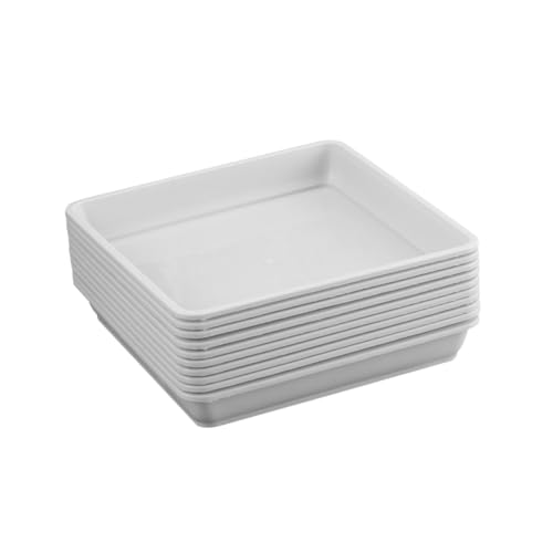 ORFOFE 10 Stück Teiliges Quadratisches Resin Pflanzuntersetzer Hitzebeständig Robust und Langlebig für Innen und Außenbereich Weiß Schützt Oberflächen bei Blumentöpfen mit Ablaufloch ORFOFE 10 Stück Teiliges Quadratisches Resin Pflanzuntersetzer Hitzebeständig Robust und Langlebig für Innen und Außenbereich Weiß Schützt Oberflächen bei Blumentöpfen mit Ablaufloch von ORFOFE