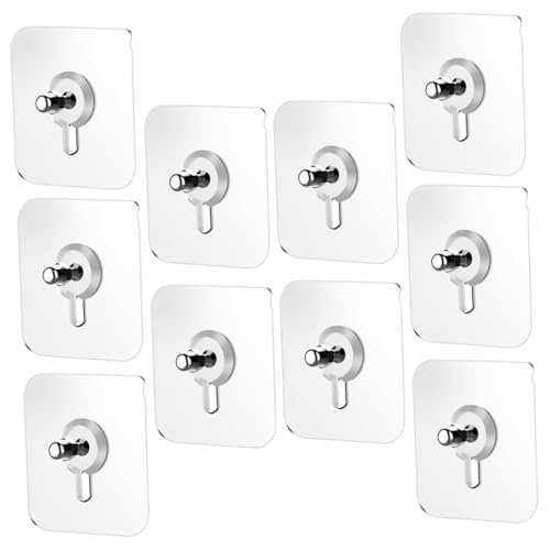 ORFOFE 10 Stück Teiliges Selbstklebende Transparente Möbelhänger Pads mit Schrauben Bohrfreie Rückstandsfreie Haken für Küche und Zimmer Altersbeständig und Höhenverstellbar ORFOFE 10 Stück Teiliges Selbstklebende Transparente Möbelhänger Pads mit Schrauben Bohrfreie Rückstandsfreie Haken für Küche und Zimmer Altersbeständig und Höhenverstellbar von ORFOFE
