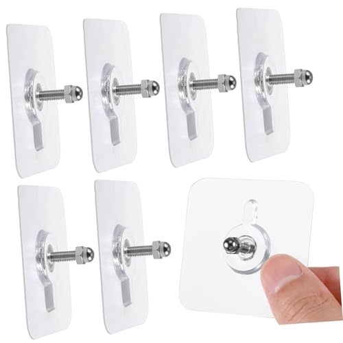 ORFOFE 10 Stück Teiliges Transparente Schraubhaken Pads mit Schrauben Selbstklebend Spurlos Verstellbare Höhe Vielseitig für Küche Wanddekoration Aufhängen von Bildern und Kleidung ORFOFE 10 Stück Teiliges Transparente Schraubhaken Pads mit Schrauben Selbstklebend Spurlos Verstellbare Höhe Vielseitig für Küche Wanddekoration Aufhängen von Bildern und Kleidung von ORFOFE