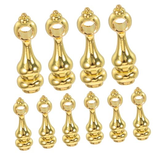 ORFOFE 10 Stück Teiliges Zinklegierung Endkappen mit Loch Multifunktionale Möbelspindelverbinder für Glasgeländer Servierwagen und Schränke Dekorative Geländerbeschläge aus Robustem von ORFOFE