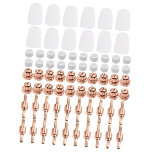 ORFOFE 100 STÜCK Teiliges Plasma schneiddüsen verbrauchsmaterial set Kompatibel mit Pt Schneidbrennern Hitzebeständig Langlebig Passend für Cut Super Plasmaschneider ORFOFE 100 STÜCK Teiliges Plasma schneiddüsen verbrauchsmaterial set Kompatibel mit Pt Schneidbrennern Hitzebeständig Langlebig Passend für Cut Super Plasmaschneider von ORFOFE