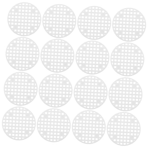 ORFOFE 100 Stück Blumentopf Gitterpads Weiß Atmungsaktiv Ablaufloch Matte Für Innen Außen Pflanzgefäße Passend Verhindert Erde Auslauf Wiederverwendbar Leicht Zu Reinigen von ORFOFE