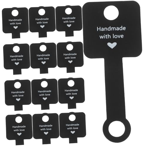ORFOFE 100 Stück Schmuck Display Karten aus Langlebigem Kraftpapier Faltbare Aufbewahrungskarten mit Selbstklebefunktion Geeignet für Halsketten Armbänder Ringe und Ohrringe Tragbar und von ORFOFE