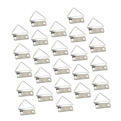 ORFOFE 100 Stück Teiliges Dreieck Aufhänger aus Leichte Langlebige Bilderrahmenhaken mit Stabilem Ring für Holzrahmen Spiegel und Wanddekorationen Einfache Montage Silberfarben ORFOFE 100 Stück Teiliges Dreieck Aufhänger aus Leichte Langlebige Bilderrahmenhaken mit Stabilem Ring für Holzrahmen Spiegel und Wanddekorationen Einfache Montage Silberfarben von ORFOFE