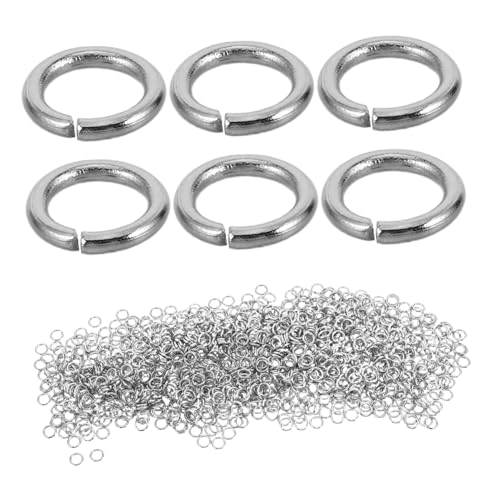 ORFOFE 1000 Stück Geschlossene Sprungringe Drahtstärke für DIY Schmuckherstellung Armbänder und Glatte Oberfläche für Angenehmes Tragegefühl ORFOFE 1000 Stück Geschlossene Sprungringe Drahtstärke für DIY Schmuckherstellung Armbänder und Glatte Oberfläche für Angenehmes Tragegefühl von ORFOFE