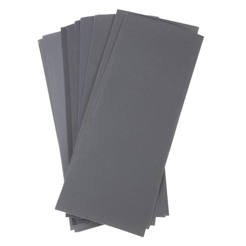 ORFOFE 12 Blatt Teiliges Wasserdichtes Körnung Feucht und Trocken Verwendbar Vielseitig für Möbelpolitur Feines Schleifen und Lackveredelung von ORFOFE