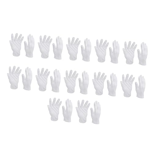 ORFOFE 12er-pack Schutzhandschuhe Robuste Weiße Arbeitshandschuhe Aus Baumwolle Für Den Industriellen Einsatz von ORFOFE