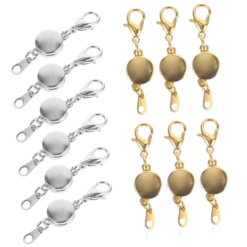 ORFOFE 12 Stück Teiliges Magnetische Lobster verschlüsse in Silber und Gold Langlebige Schmuckverbinder mit Starkem Magnet für DIY Armbänder und Halsketten Rostfrei und Einfach zu ORFOFE 12 Stück Teiliges Magnetische Lobster verschlüsse in Silber und Gold Langlebige Schmuckverbinder mit Starkem Magnet für DIY Armbänder und Halsketten Rostfrei und Einfach zu von ORFOFE