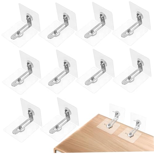 ORFOFE 12 Stück Teiliges Möbel Selbstklebend ohne Bohren Robuste Regalbefestigung für Schrank Kommode Bücherregal Universeller Möbel fallverhinderer für Haushaltssicherheit ORFOFE 12 Stück Teiliges Möbel Selbstklebend ohne Bohren Robuste Regalbefestigung für Schrank Kommode Bücherregal Universeller Möbel fallverhinderer für Haushaltssicherheit von ORFOFE